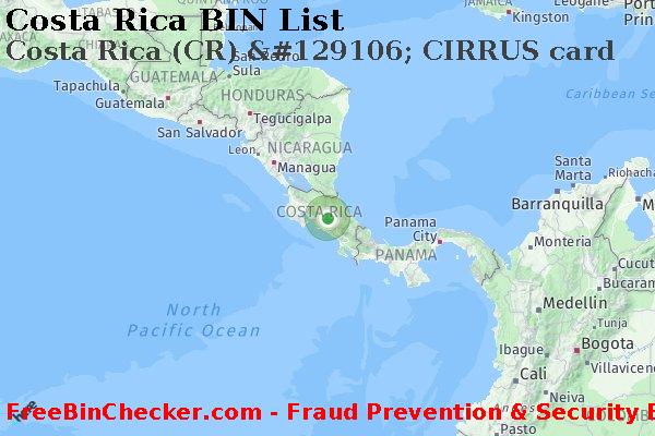 Costa Rica Costa+Rica+%28CR%29+%26%23129106%3B+CIRRUS+card BIN List