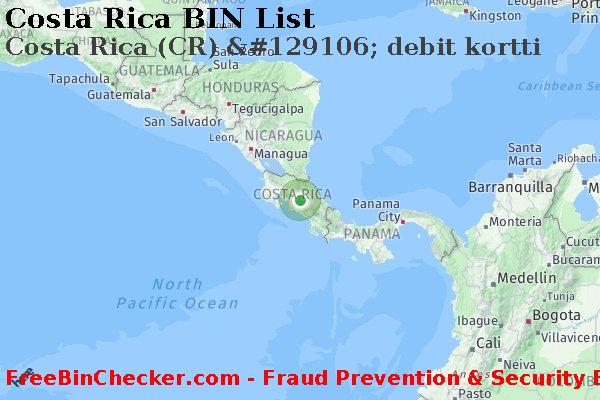 Costa Rica Costa+Rica+%28CR%29+%26%23129106%3B+debit+kortti BIN List