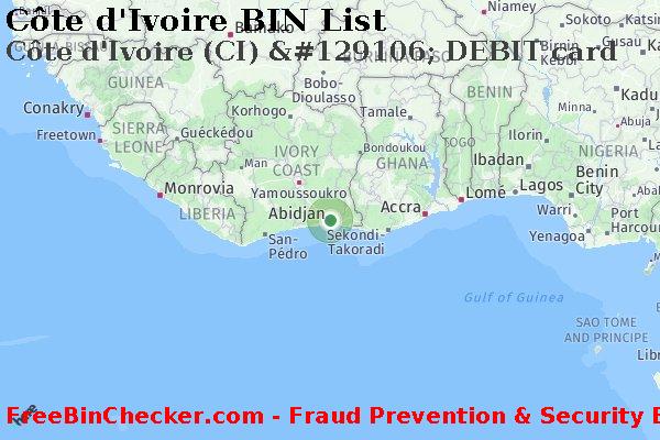 Côte d'Ivoire C%C3%B4te+d%27Ivoire+%28CI%29+%26%23129106%3B+DEBIT+card BIN List