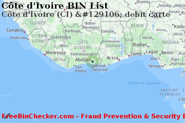 Côte d'Ivoire C%C3%B4te+d%27Ivoire+%28CI%29+%26%23129106%3B+debit+carte BIN Liste 