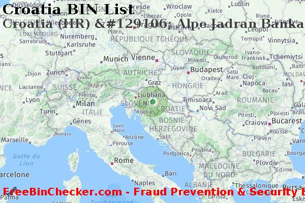 Croatia Croatia+%28HR%29+%26%23129106%3B+Alpe+Jadran+Banka+D.d. BIN Liste 