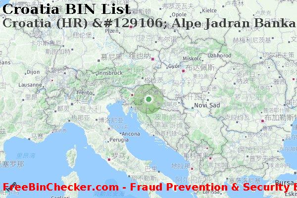 Croatia Croatia+%28HR%29+%26%23129106%3B+Alpe+Jadran+Banka+D.d. BIN列表