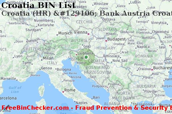 Croatia Croatia+%28HR%29+%26%23129106%3B+Bank+Austria+Croatia+D.d. BIN List