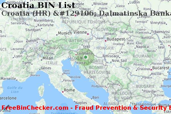 Croatia Croatia+%28HR%29+%26%23129106%3B+Dalmatinska+Banka+D.d BIN Liste 