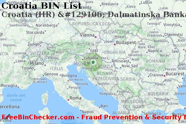 Croatia Croatia+%28HR%29+%26%23129106%3B+Dalmatinska+Banka+D.d Lista BIN