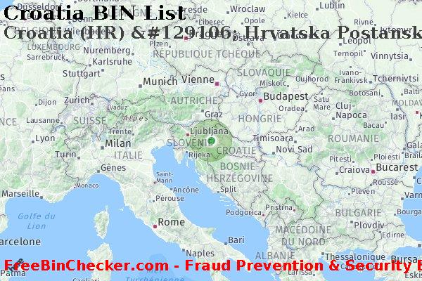 Croatia Croatia+%28HR%29+%26%23129106%3B+Hrvatska+Postanska+Banka+D.d. BIN Liste 