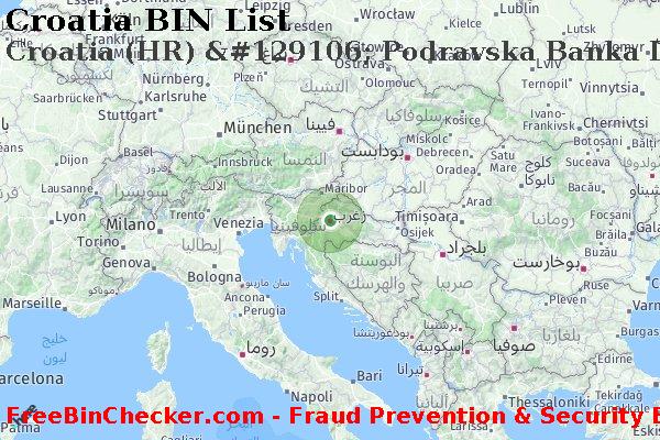Croatia Croatia+%28HR%29+%26%23129106%3B+Podravska+Banka+D.d. قائمة BIN