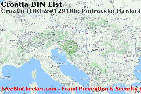 Croatia Croatia+%28HR%29+%26%23129106%3B+Podravska+Banka+D.d. BIN列表