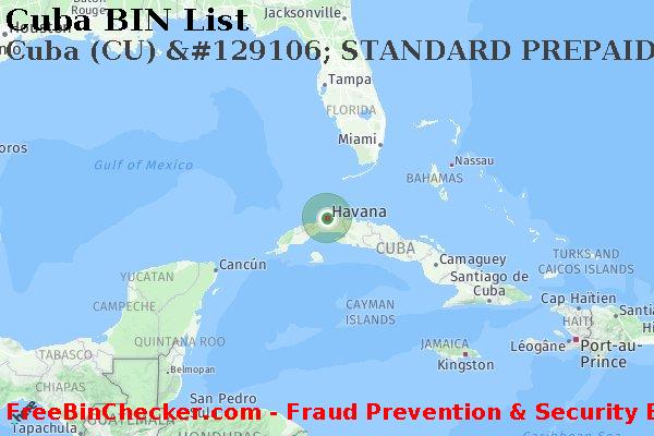 Cuba Cuba+%28CU%29+%26%23129106%3B+STANDARD+PREPAID+card BIN Lijst