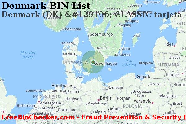 Denmark Denmark+%28DK%29+%26%23129106%3B+CLASSIC+tarjeta Lista de BIN