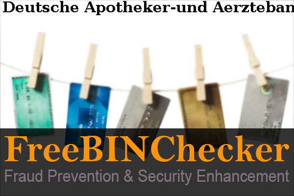 Deutsche Apotheker-und Aerztebank Eg BIN Danh sách