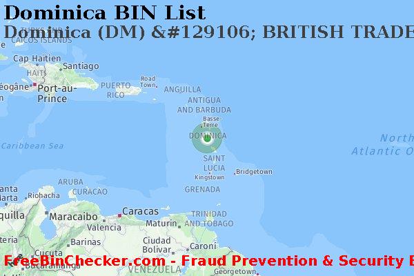 Dominica Dominica+%28DM%29+%26%23129106%3B+BRITISH+TRADE+AND+COMMERCE+BANK Lista de BIN