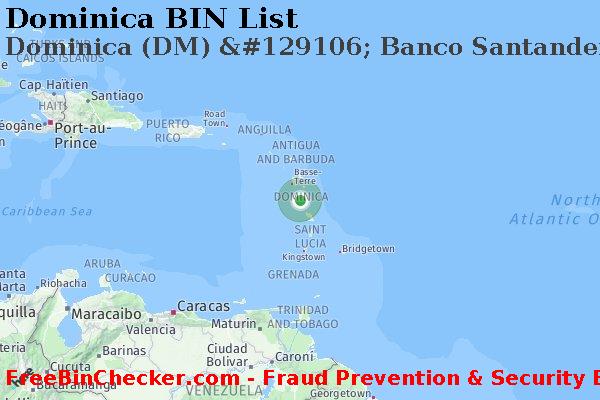 Dominica Dominica+%28DM%29+%26%23129106%3B+Banco+Santander%2C+S.a. Lista de BIN