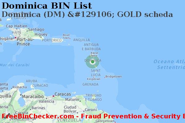 Dominica Dominica+%28DM%29+%26%23129106%3B+GOLD+scheda Lista BIN