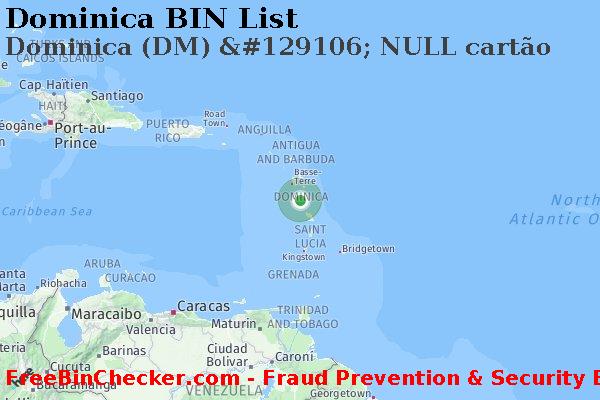 Dominica Dominica+%28DM%29+%26%23129106%3B+NULL+cart%C3%A3o Lista de BIN