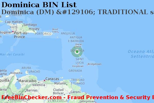 Dominica Dominica+%28DM%29+%26%23129106%3B+TRADITIONAL+scheda Lista BIN