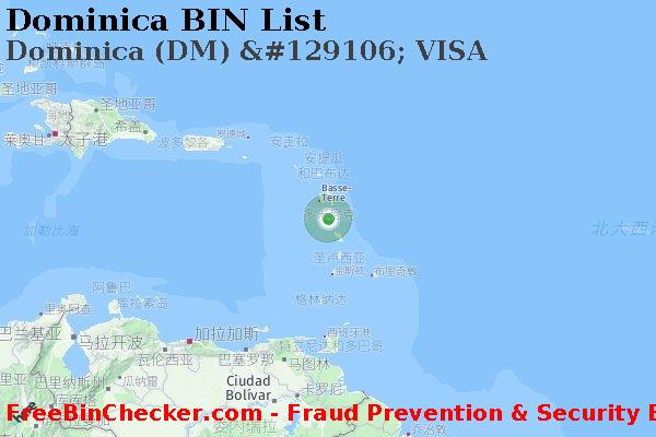 Dominica Dominica+%28DM%29+%26%23129106%3B+VISA BIN列表