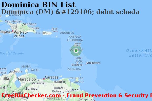 Dominica Dominica+%28DM%29+%26%23129106%3B+debit+scheda Lista BIN