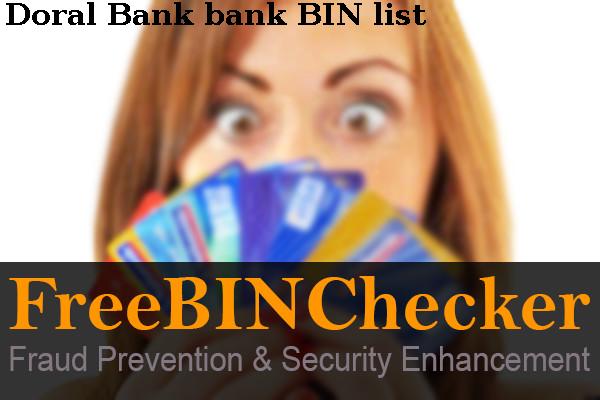 Doral Bank BIN List