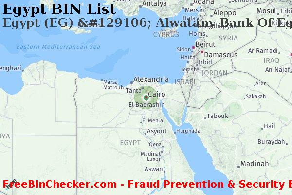 Egypt Egypt+%28EG%29+%26%23129106%3B+Alwatany+Bank+Of+Egypt BIN Dhaftar