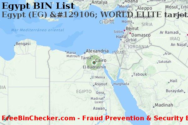 Egypt Egypt+%28EG%29+%26%23129106%3B+WORLD+ELITE+tarjeta Lista de BIN