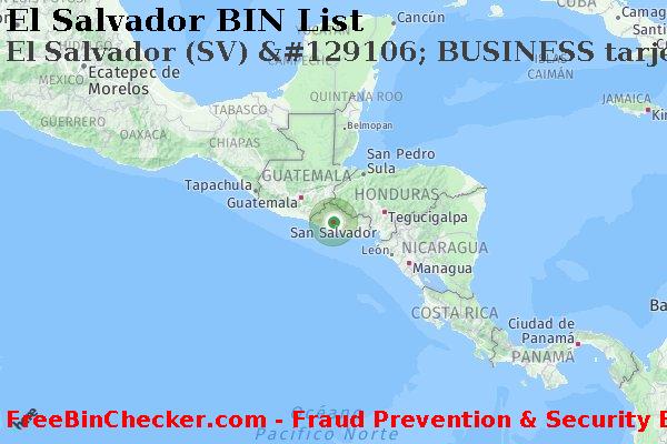El Salvador El+Salvador+%28SV%29+%26%23129106%3B+BUSINESS+tarjeta Lista de BIN