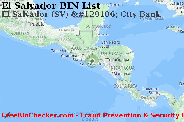 El Salvador El+Salvador+%28SV%29+%26%23129106%3B+City+Bank BIN-Liste