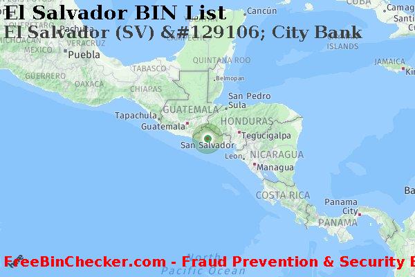 El Salvador El+Salvador+%28SV%29+%26%23129106%3B+City+Bank BINリスト