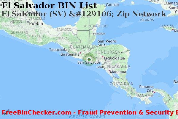 El Salvador El+Salvador+%28SV%29+%26%23129106%3B+Zip+Network Lista de BIN
