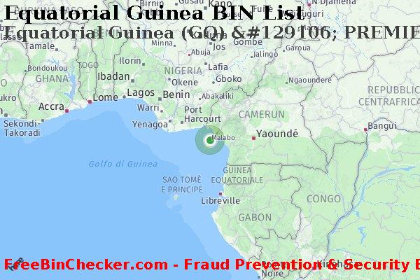 Equatorial Guinea Equatorial+Guinea+%28GQ%29+%26%23129106%3B+PREMIER+scheda Lista BIN