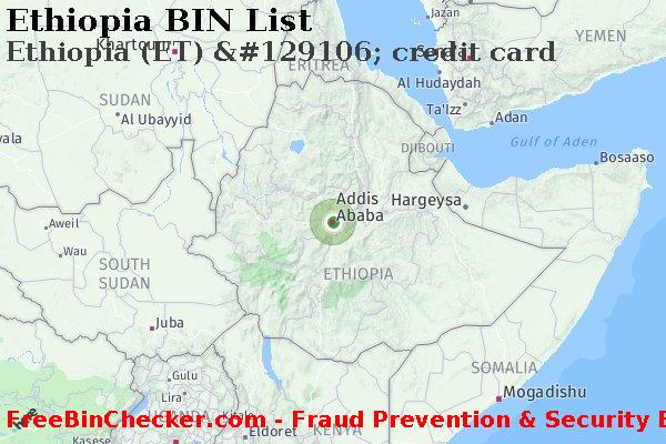 Ethiopia Ethiopia+%28ET%29+%26%23129106%3B+credit+card BIN List