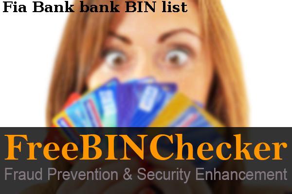 Fia Bank BIN List