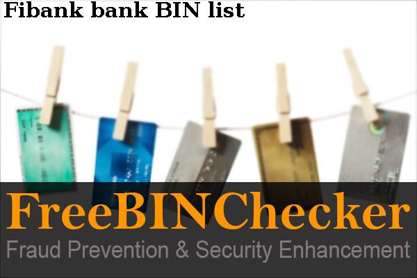 Fibank BIN列表
