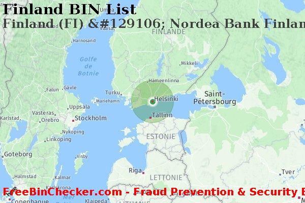 Finland Finland+%28FI%29+%26%23129106%3B+Nordea+Bank+Finland+Plc BIN Liste 