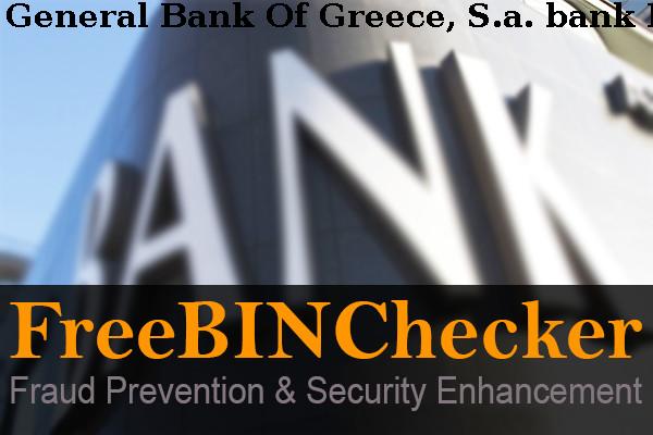 General Bank Of Greece, S.a. Lista de BIN
