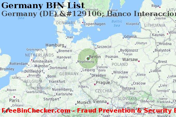 Germany Germany+%28DE%29+%26%23129106%3B+Banco+Interacciones%2C+S.a. Lista de BIN