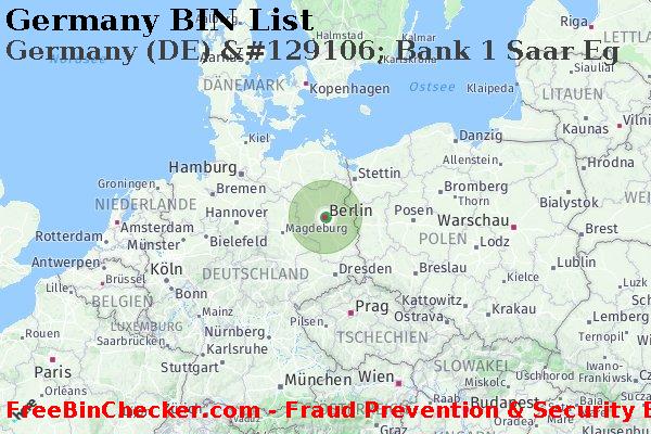 Germany Germany+%28DE%29+%26%23129106%3B+Bank+1+Saar+Eg BIN-Liste