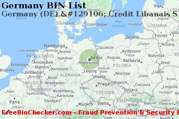Germany Germany+%28DE%29+%26%23129106%3B+Credit+Libanais+S.a.l. Lista de BIN