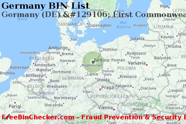 Germany Germany+%28DE%29+%26%23129106%3B+First+Commonwealth+Bank Lista BIN
