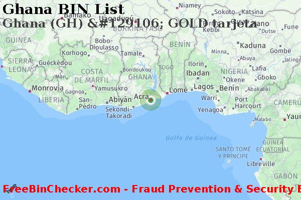 Ghana Ghana+%28GH%29+%26%23129106%3B+GOLD+tarjeta Lista de BIN