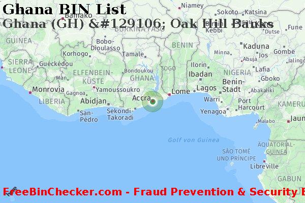 Ghana Ghana+%28GH%29+%26%23129106%3B+Oak+Hill+Banks BIN-Liste