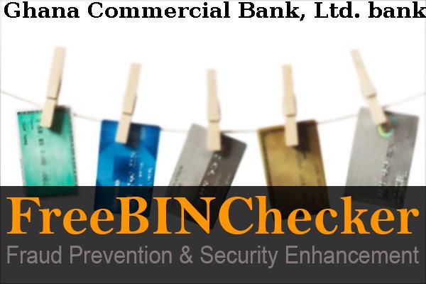 Ghana Commercial Bank, Ltd. BIN 목록