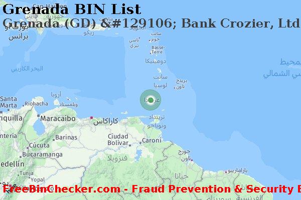 Grenada Grenada+%28GD%29+%26%23129106%3B+Bank+Crozier%2C+Ltd. قائمة BIN