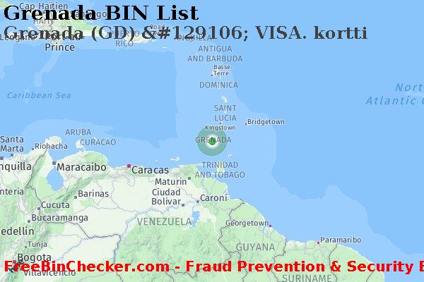 Grenada Grenada+%28GD%29+%26%23129106%3B+VISA.+kortti BIN List