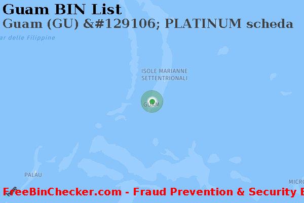 Guam Guam+%28GU%29+%26%23129106%3B+PLATINUM+scheda Lista BIN