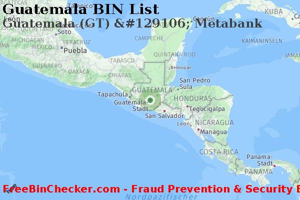 Guatemala Guatemala+%28GT%29+%26%23129106%3B+Metabank BIN-Liste
