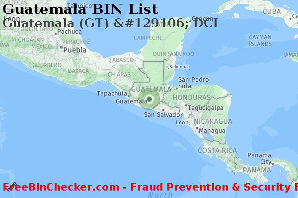 Guatemala Guatemala+%28GT%29+%26%23129106%3B+DCI BIN List