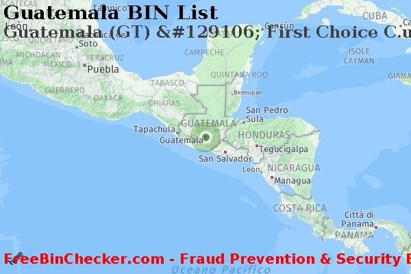 Guatemala Guatemala+%28GT%29+%26%23129106%3B+First+Choice+C.u. Lista BIN