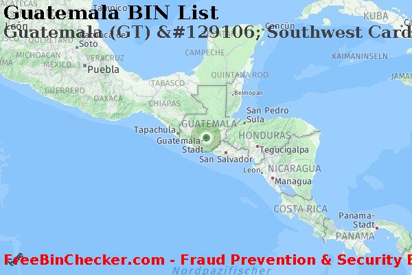 Guatemala Guatemala+%28GT%29+%26%23129106%3B+Southwest+Card+Association BIN-Liste