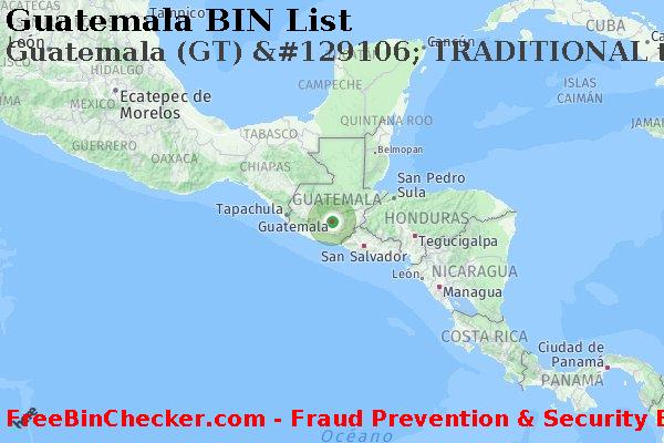 Guatemala Guatemala+%28GT%29+%26%23129106%3B+TRADITIONAL+tarjeta Lista de BIN